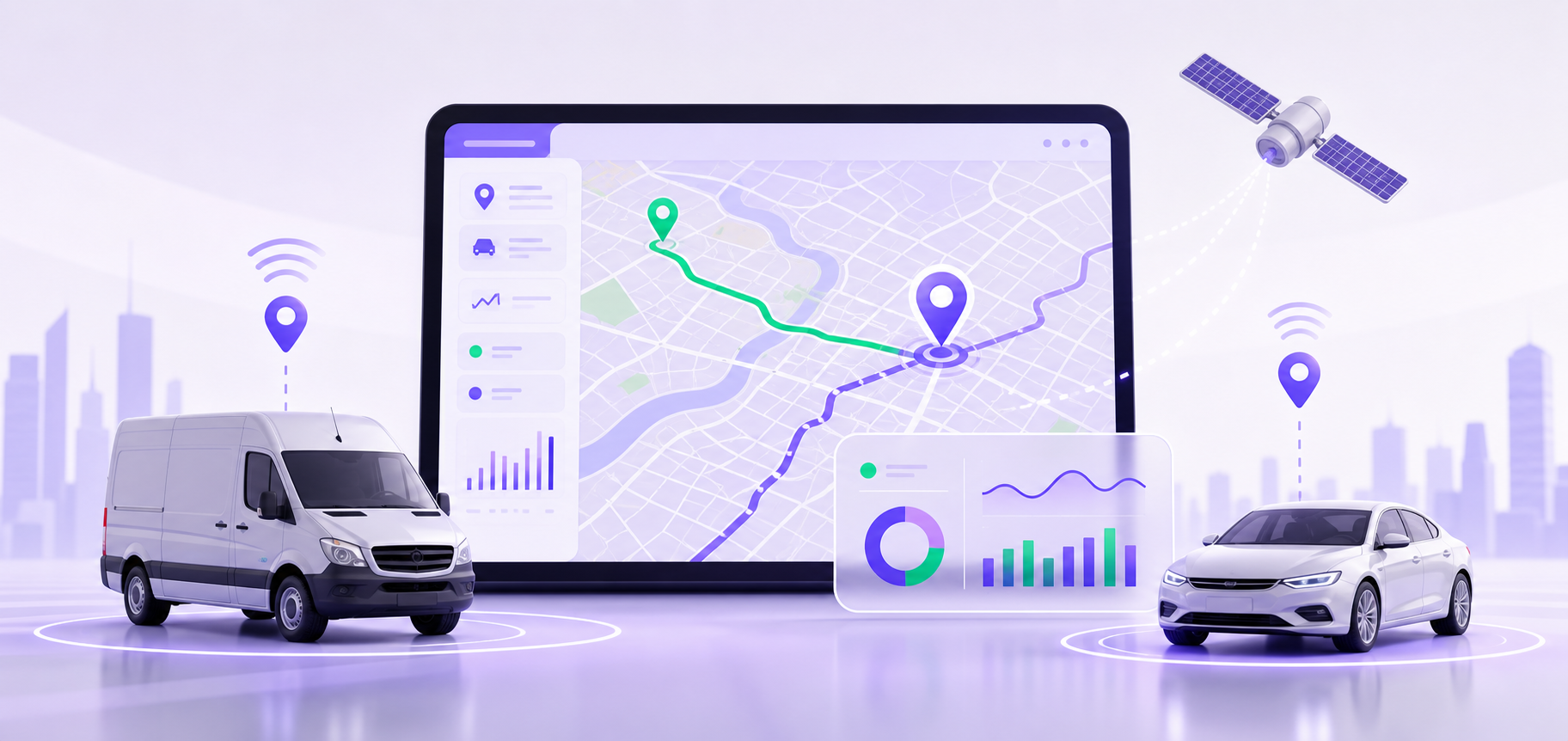 GPS tracking service visual